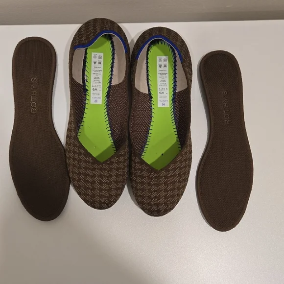 Rothy's Houndstooth Brown Slip-Ons - Picture 7 of 8